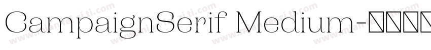 CampaignSerif Medium字体转换